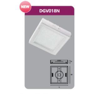 Đèn led  gắn trần nổi vuông 18W Duhal DGV018N