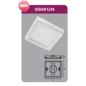 Đèn LED gắn trần nổi vuông Duhal DGV012N - 12W