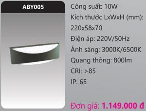 Đèn led gắn vách ngoài trời Duhal ABY005 - 10W