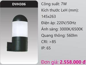 Đèn led gắn vách ngoài trời Duhal DVH306 - 7W