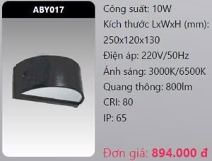 Đèn led gắn vách ngoài trời Duhal ABY017 - 10W