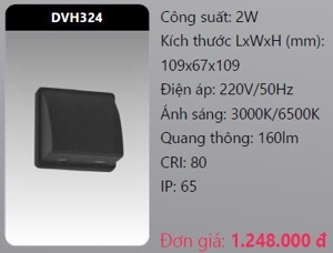 Đèn Led gắn vách ngoài trời DVH324