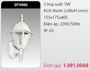 Đèn Led gắn vách trang trí DTV002