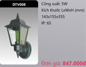 Đèn Led gắn vách trang trí DTV008