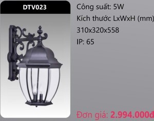 Đèn led gắn vách trang trí DTV023