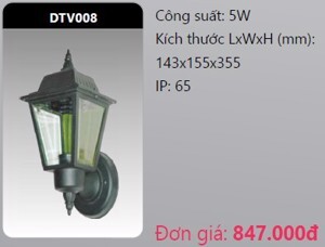 Đèn Led gắn vách trang trí DTV008