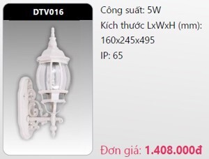 Đèn Led gắn vách trang trí DTV016