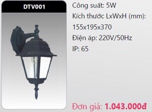 Đèn Led gắn vách trang trí DTV001