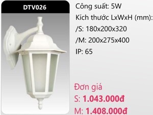 Đèn Led gắn vách trang trí Duhal DTV026 5W