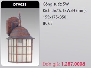 Đèn Led gắn vách trang trí Duhal DTV028 5W