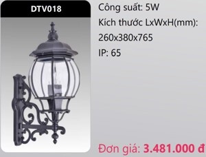 Đèn led gắn vách trang trí Duhal DTV018 - 5W