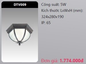 Đèn Led gắn vách trang trí Duhal DTV009 5W