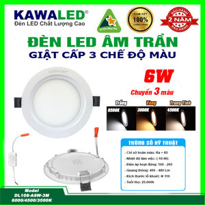 Đèn LED Kawaled DL108-A6W-3M