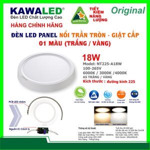 Đèn LED Kawaled NT225-A18W-T