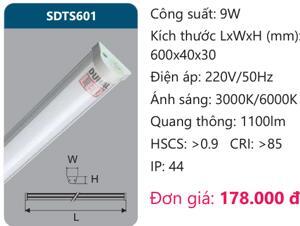 Đèn led kiểu batten Duhal 9w SDTS601