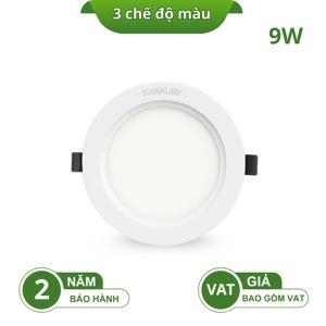 Đèn led mỏng giật cấp 3 màu Kawaled  DL135-A9W-3M