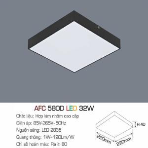 Đèn led nổi 1 chế độ  AFC 580D 32W