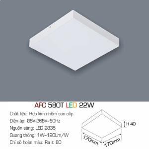 Đèn led nổi 1 chế độ  AFC 580T 22W