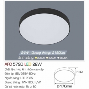 Đèn led nổi cao cấp 1 chế độ  AFC 579D 22W