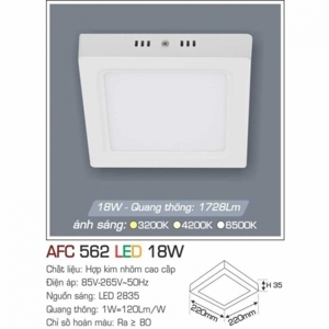 Đèn led nổi cao cấp 1 chế độ  AFC 562 18W