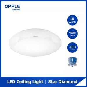 Đèn led ốp trần 18W HC350 Star Diamond Opple