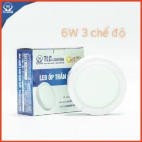 Đèn LED ốp trần 6W tròn vỏ trắng- Đơn sắc TLC-ONT-TT-6W