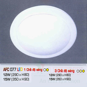 Đèn Led ốp trần Anfaco AFC 077 12W 3CĐ