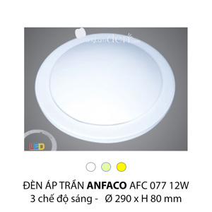 Đèn Led ốp trần Anfaco AFC 077 12W 3CĐ