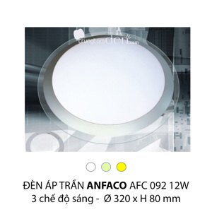 Đèn Led ốp trần Anfaco AFC 092 12W 3CĐ