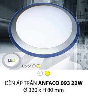 Đèn Led ốp trần Anfaco AFC 093 22W T6