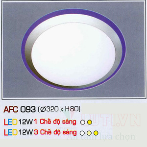 Đèn Led ốp trần Anfaco AFC 093 12W 3CĐ