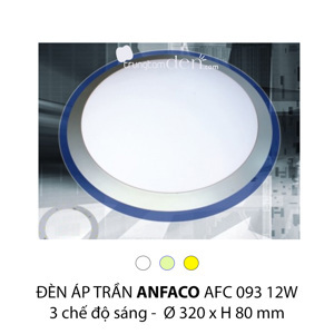 Đèn Led ốp trần Anfaco AFC 093 12W 3CĐ