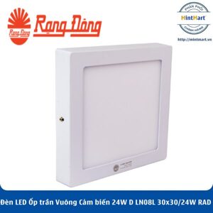 Đèn LED ốp trần cảm biến Rạng đông D LN08L 30x30/24W RAD SS