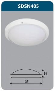 Đèn led ốp trần chống thấm Duhal SDSN405 15W