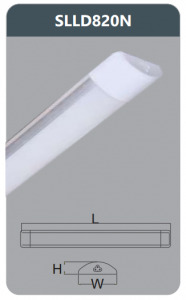 Đèn led ốp trần chụp mica 20W Duhal SLLD820N
