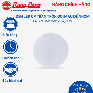 Đèn Led ốp trần đổi màu LN12 220/22W