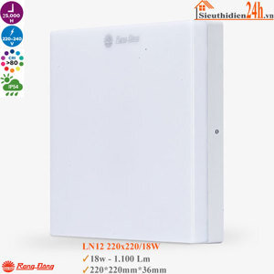 Đèn LED ốp trần đổi màu LN12 220/18W