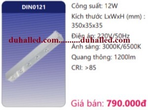 Đèn Led Ốp Trần Duhal DIN0121 12W