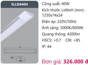 Đèn led ốp trần Duhal SLLD840N