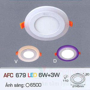 Đèn led ốp trần nổi tròn Anfaco AFC-679V-9W