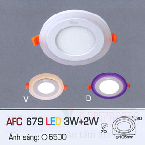 Đèn led ốp trần nổi tròn Anfaco AFC-679D-5W