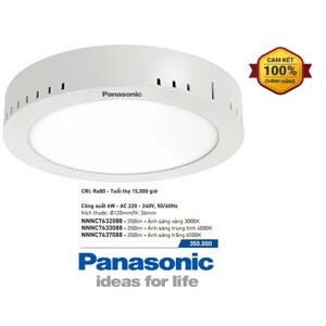 Đèn led ốp trần nổi tròn Panasonic NNNC7632088 6W