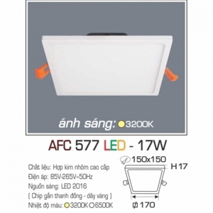 Đèn led ốp trần nổi vuông AFC-577-17W