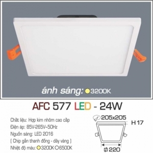 Đèn led ốp trần nổi vuông AFC-577-24W