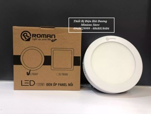 Đèn Led ốp trần tròn nổi Roman ELT8007/12W