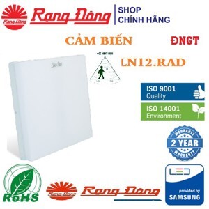 Đèn led ốp trần vuông Rạng Đông LN12.RAD 220/18W