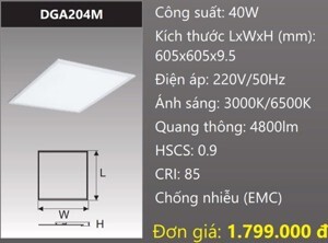 Đèn led panel bảng Duhal DGA204M