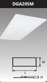 Đèn led panel bảng Duhal DGA205M