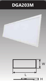 Đèn led panel bảng Duhal DGA203M