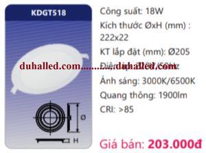 Đèn Led Panel Duhal DG-T518